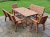 Churnet Valley Ergo 8 Seater Square Table 2x Chairs 2x Benches