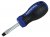 Faithfull Soft Grip Stubby Screwdriver Flared Slotted Tip 6.5 x 38mm