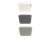 Storesmart Rattan Effect Storage Box with Handles - 5.8L - Assorted Colours