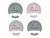 Cooke & Miller Natural Coasters 4pk Dia - 12cm
