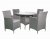 Nevada 4 Seater Dining Set - Grey