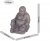 BUDDHIST MONK Sitting 43cm Grey Shimmer