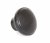 Black Ribbed Cabinet Knob