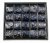 Premier Decorations Luxury Ribbon 6cm x 2.7M Dark Blue & Silver - Assorted