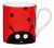 KitchenCraft Fine Bone China Mini Mug 250ml - Ladybird
