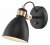 Dar Frederick Wall Light Black & Copper