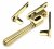 Aged Brass Night-Vent Locking Hinton Fastener