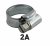 Faithfull 2A Hose Clip - Zinc MSZP 35 - 50mm