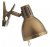 Dar Osaka 1 Light Clip On Spot Antique Brass