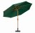 Green 3m Woodlook Crank and Tilt Parasol