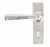 Polished Chrome Straight Lever Lock Set