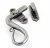 Pewter Locking Shepherd's Crook Fastener - LH