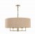 Jamelia 5 Light Shadelier Antique Brass Taupe Shade