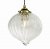 Mya 1 Light Single Pendant Antique Brass Glass