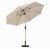 Ivory 2.7m Crank and Tilt LED Strip Parasol