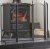 Inglenook All Black 4 Panel Firescreen