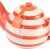 Siip Wide Horizontal Stripe 6 Cup Teapot Red