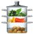 clearview s s 3tier steamer 18cm (7