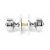 Polished Chrome Tewkesbury Square Mortice Knob Set