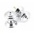 Polished Chrome Elmore Concealed Mortice Knob Set