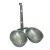 Eddingtons Double Silver Egg Poacher