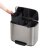 Brabantia Bo 3x11lt Pedal Bin - Fingerprint Proof Matt Steel