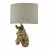 Dar Abby 1 Light Wall Light Zebra Gold with Shade