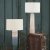 Dar Ignatio Table Lamp Pink/Blue/Green Ceramic (Base Only)