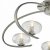 Dar Leighton 5 Light Semi Flush Satin Chrome