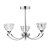 Dar Vito 3 Light Semi Flush Polished Chrome