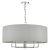 Dar Jamelia 5 Light Pendant Polished Chrome & Grey