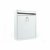 Sterling Compact Galvanised Steel Post Box - White