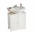 Premier Bathroom Cabinet Under Sink White Wood