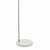 Dar Frederick Task Floor Lamp White & Satin Chrome
