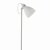 Dar Frederick Task Floor Lamp White & Satin Chrome