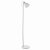 Dar Frederick Task Floor Lamp White & Satin Chrome