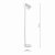 Dar Frederick Task Floor Lamp White & Satin Chrome