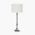 Pacific Lifestyle Canterbury Antique Silver Metal Table Lamp Base