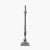 Pacific Lifestyle Canterbury Antique Silver Metal Table Lamp Base