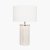 Pacific Lifestyle Haley White Wash Wood Column Table Lamp