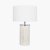 Pacific Lifestyle Haley White Wash Wood Column Table Lamp