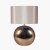 Pacific Lifestyle Alpha Textured Ceramic Table Lamp - Bronze