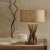 Pacific Lifestyle Derna Driftwood Table Lamp with Natural Jute Shade