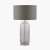 Pacific Lifestyle Vivienne Ombre Glass Table Lamp - Grey