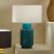 Pacific Lifestyle Sidra Aquamarine Stoneware Etch Detail Table Lamp Base