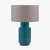 Pacific Lifestyle Sidra Aquamarine Stoneware Etch Detail Table Lamp Base