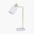 Pacific Lifestyle Biba Marble Footed Table Lamp - White and Gold