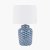 Pacific Lifestyle Schoal Blue and White Fish Detail Ceramic Table Lamp