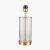Pacific Lifestyle Westwood Clear Glass and Champagne Metal Table Lamp Base