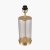 Pacific Lifestyle Westwood Clear Glass and Champagne Metal Table Lamp Base